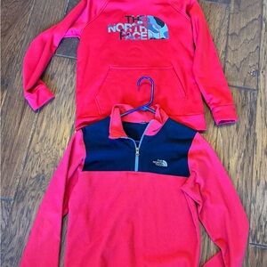 The North Face Kids Red Pullover & Sweatshirt boys size large
